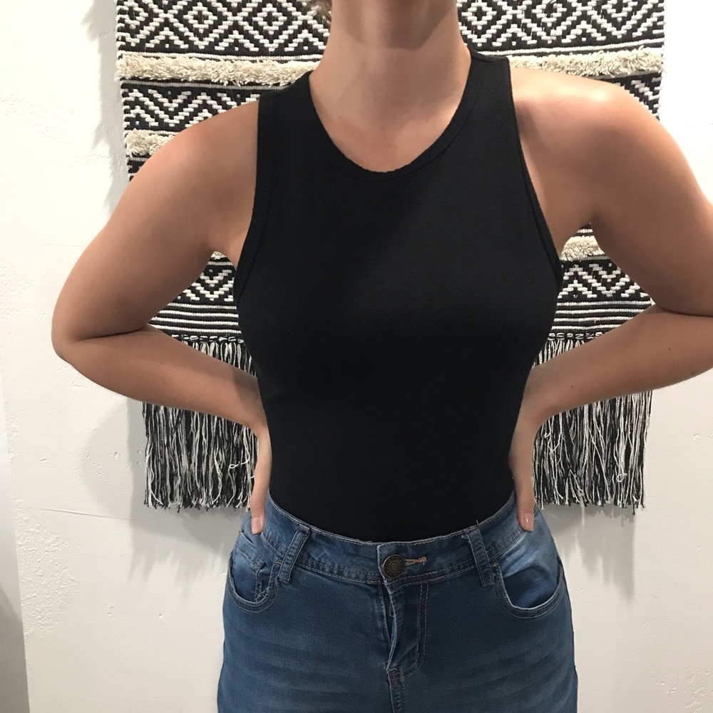 Forever 21 button black one piece